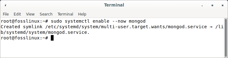 enable mongodb