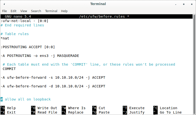 packet forwarding range