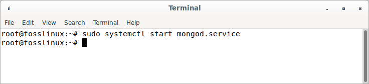 restart mongodb