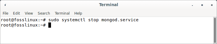 stop mongodb