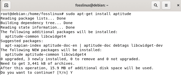 install aptitude