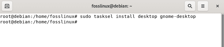 install gnome desktop environment
