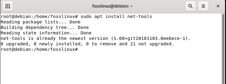 install net tools