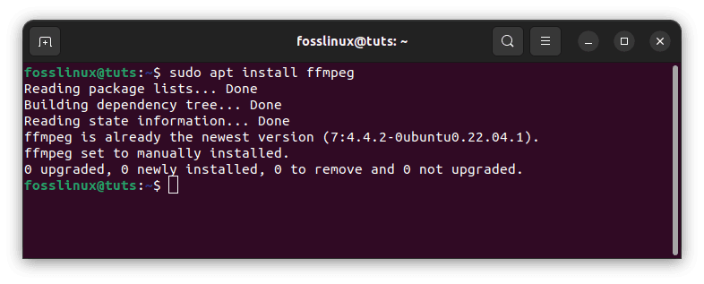 install ffmpeg