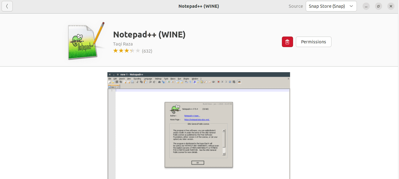 notepad++ installed