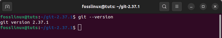 Git version