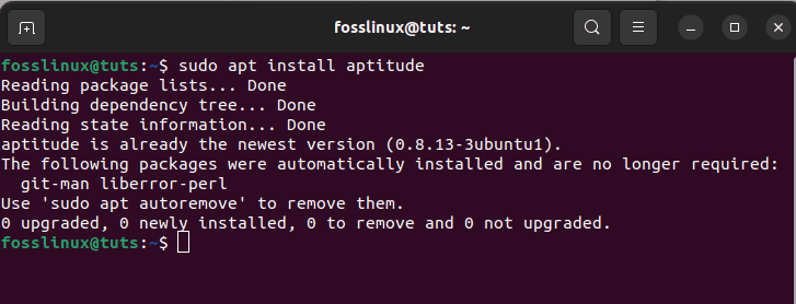 install aptitude