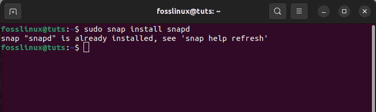 install snapd