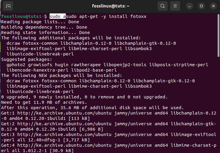 apt get install fotoxx