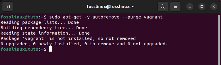 autoremove purge command