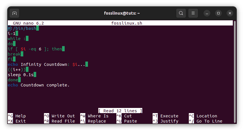 break command to exit loop