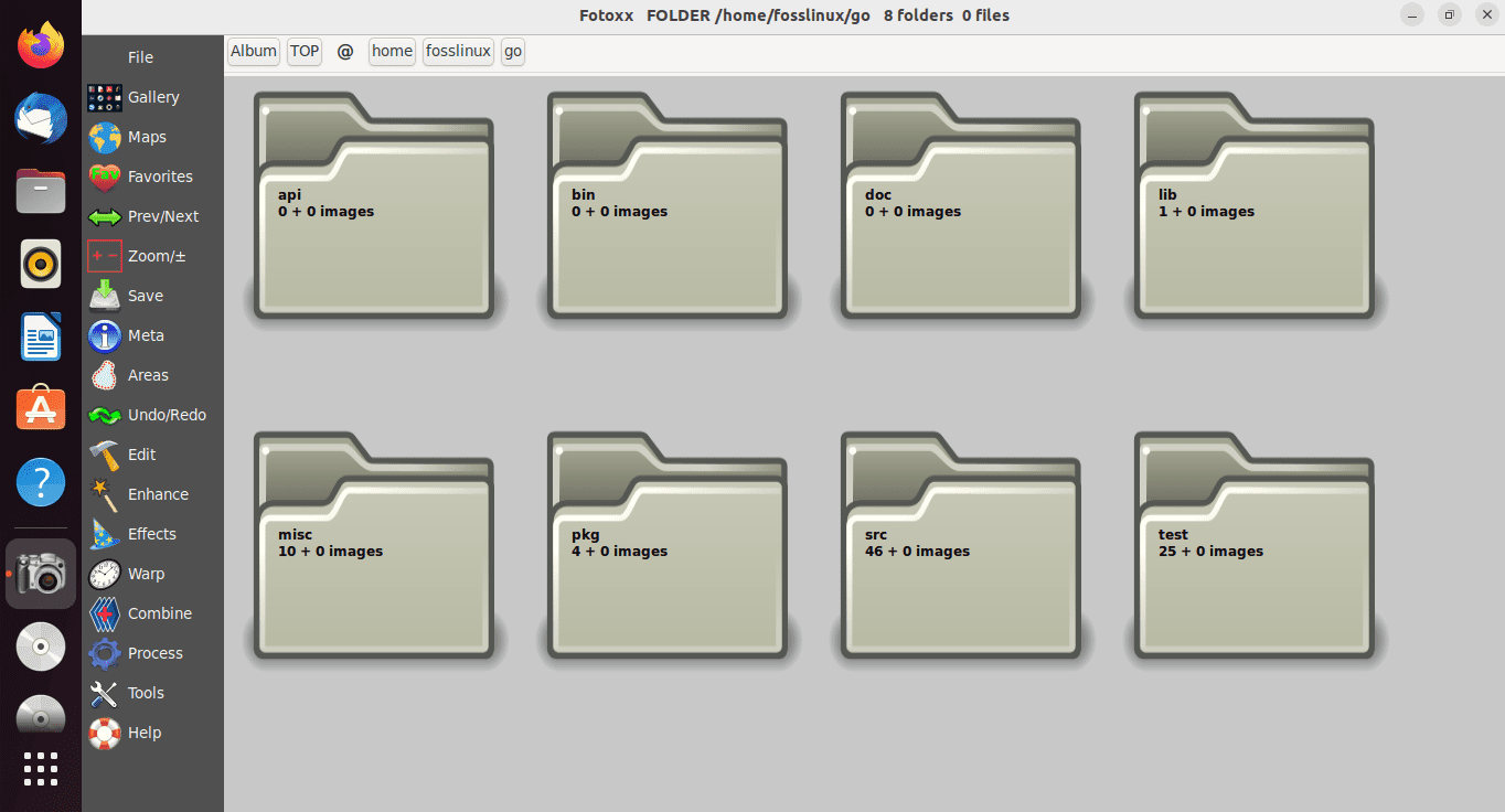 folders display