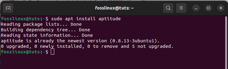 install aptitude