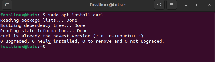 install curl