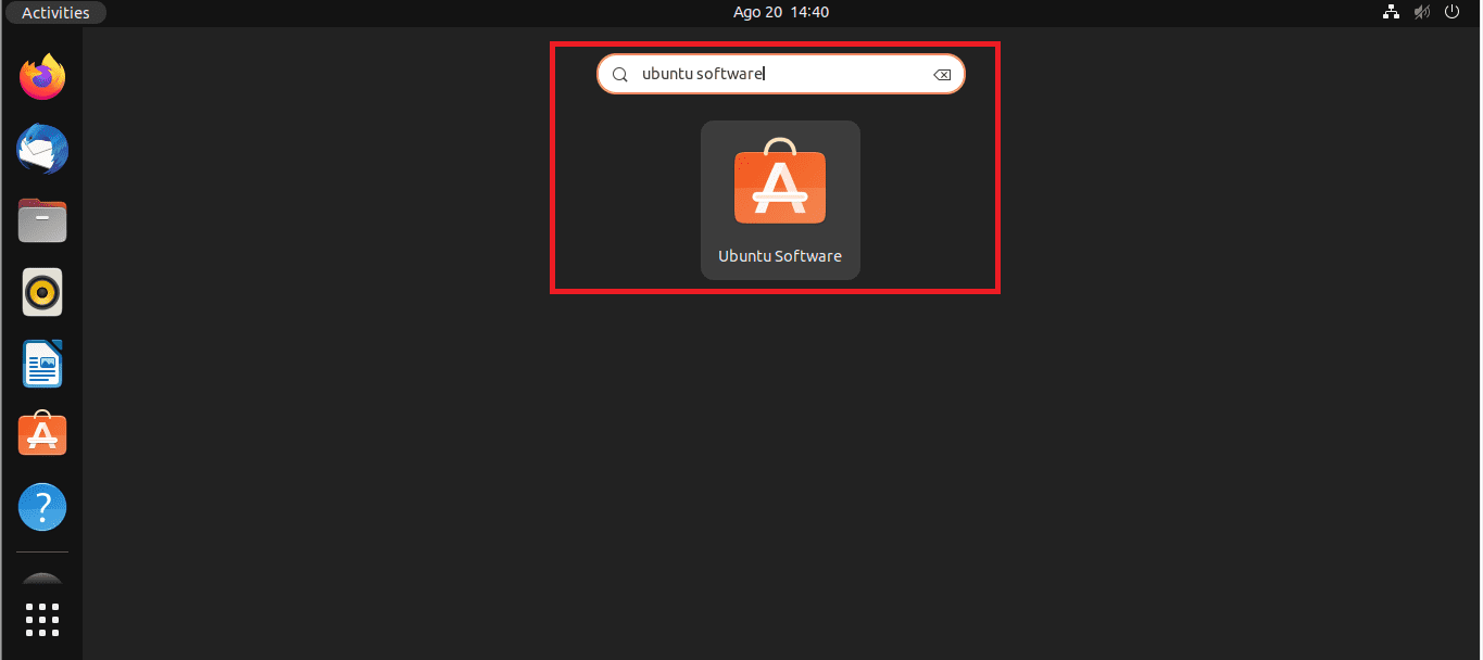 search for ubuntu software