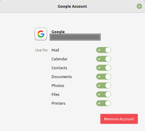 google account options