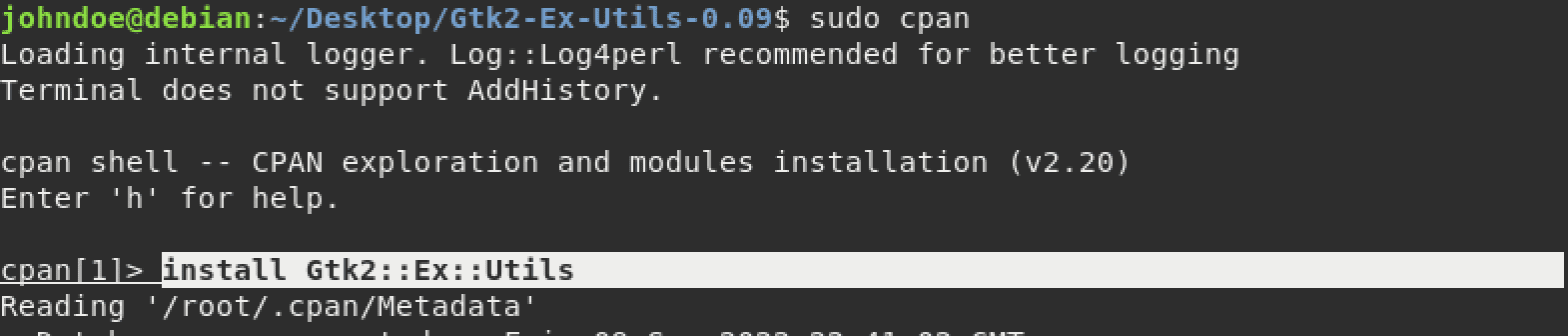 install module