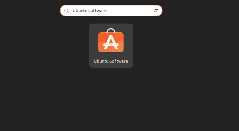 launch ubuntu software