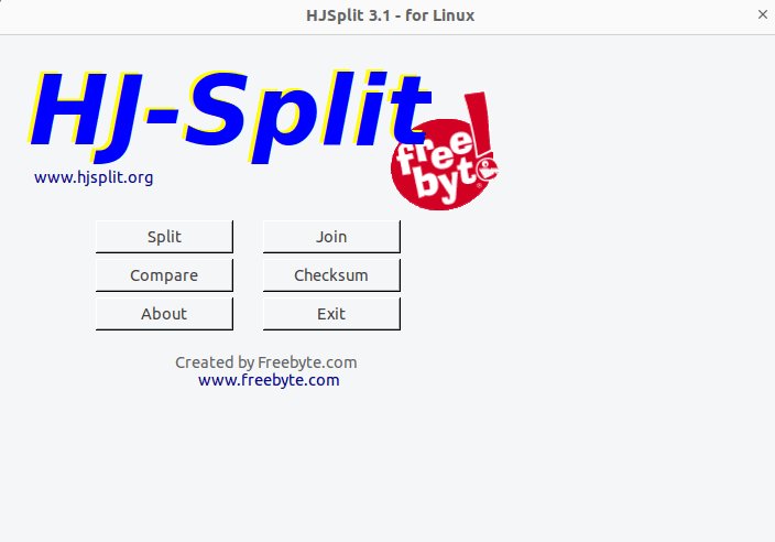 HJSplit window