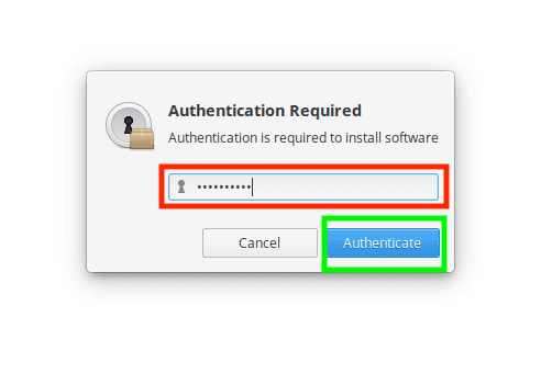 authentication window