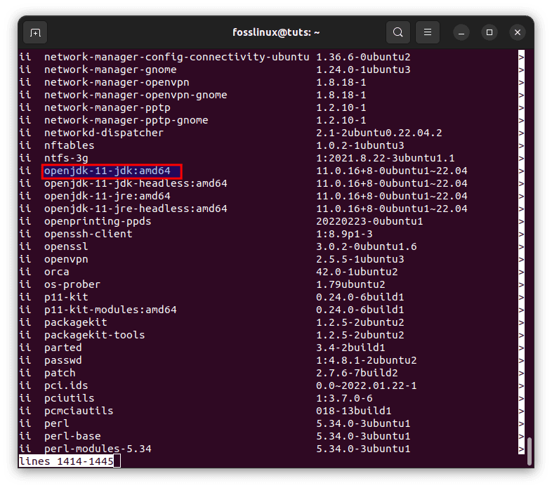 run dpkg command to view installed files