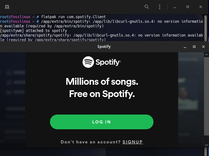spotify up and running