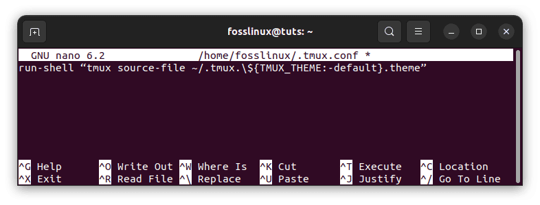 append your main tmux.conf file