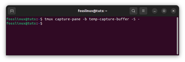 capture pane history using terminal