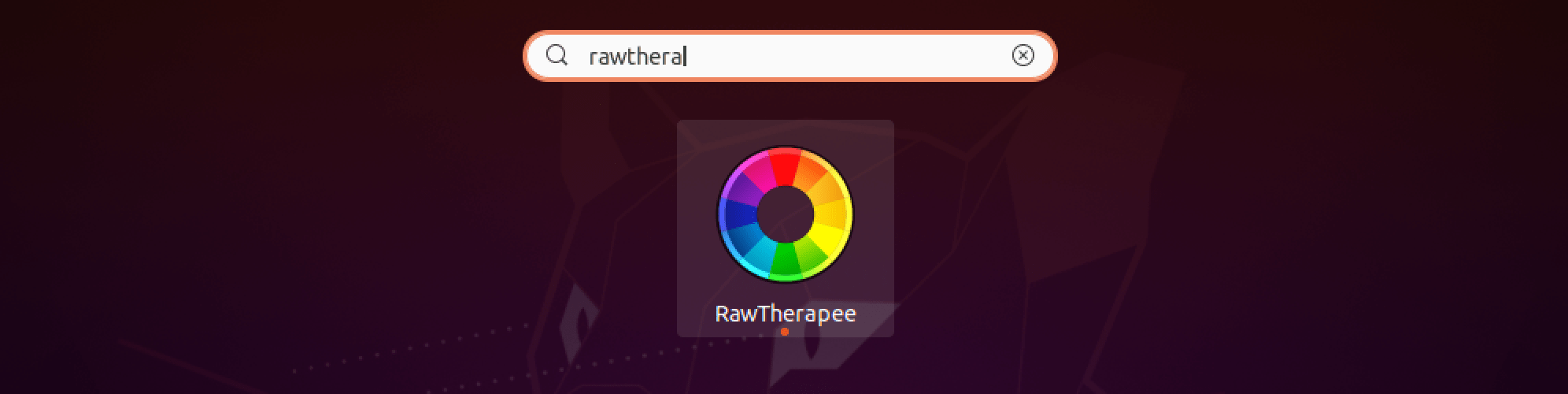 launch rawtherapee