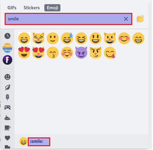 search for emoji