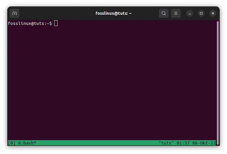 tmux new screen