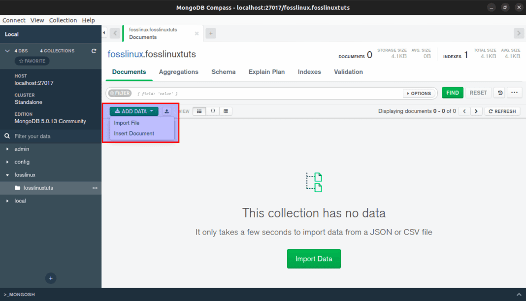 How to install and use MongoDB Compass | FOSS Linux