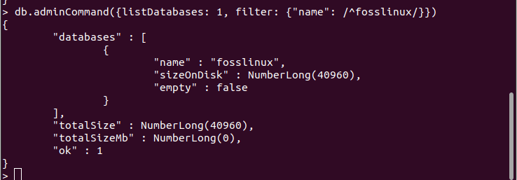 filter database by name
