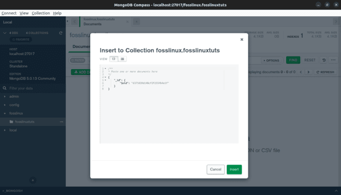 How to install and use MongoDB Compass | FOSS Linux