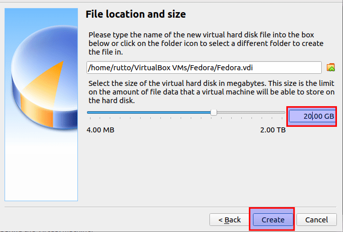 configure disk size