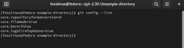 confirm git details