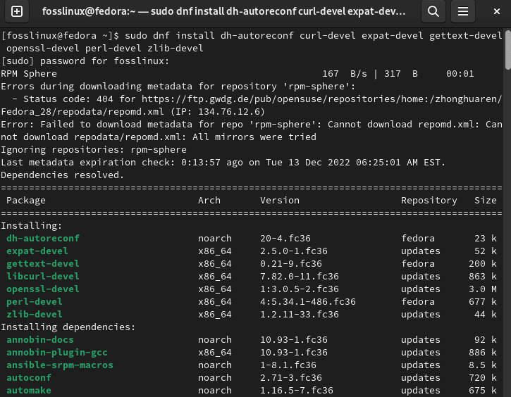 install required packages