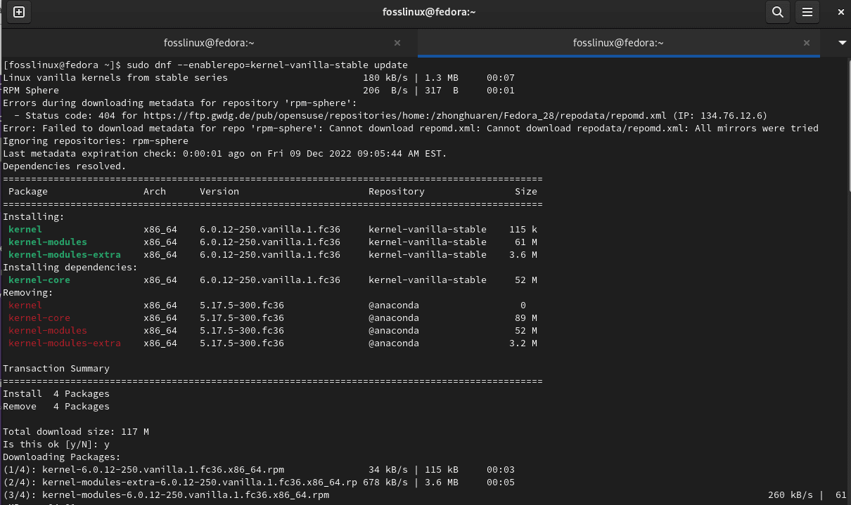 install the latest kernel