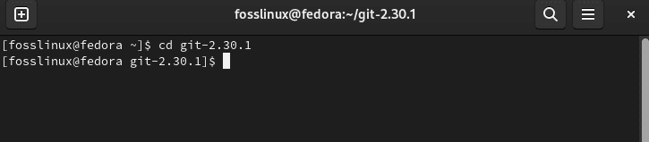 navigate to the git file