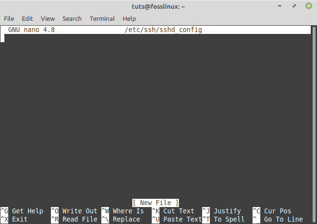 open config file