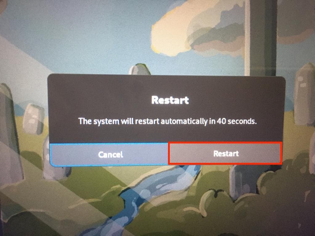 select restart