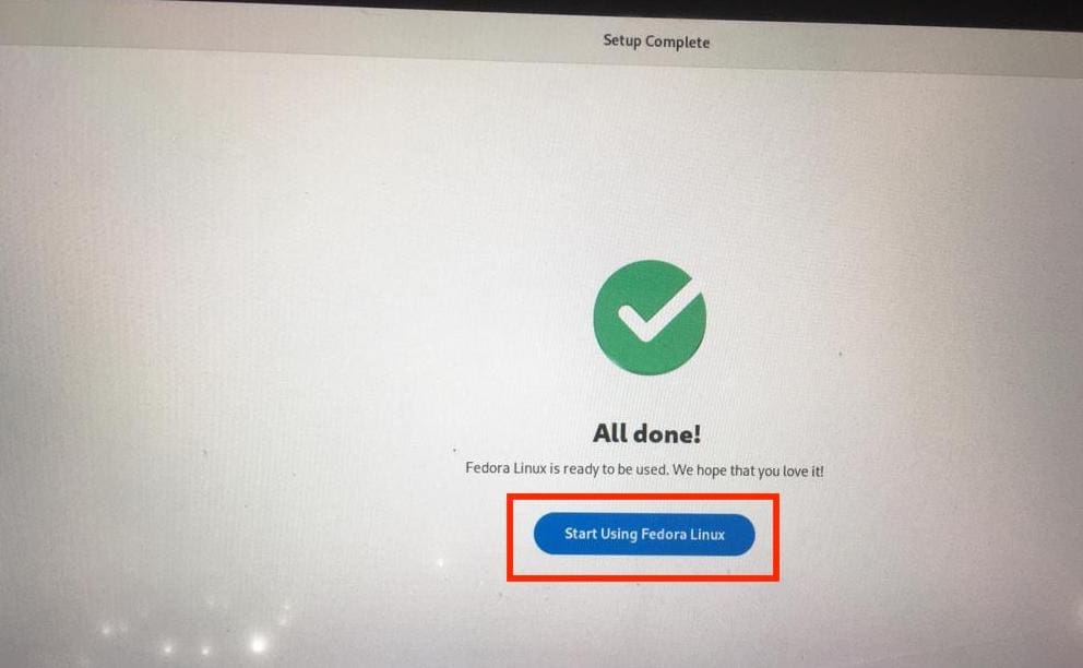 start using fedora linux