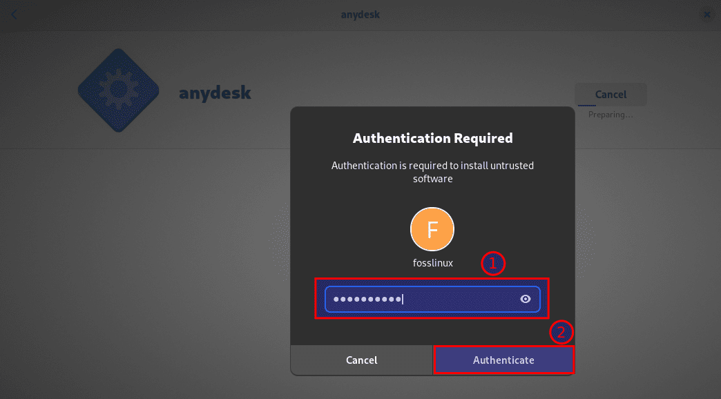 authenticate software's installation