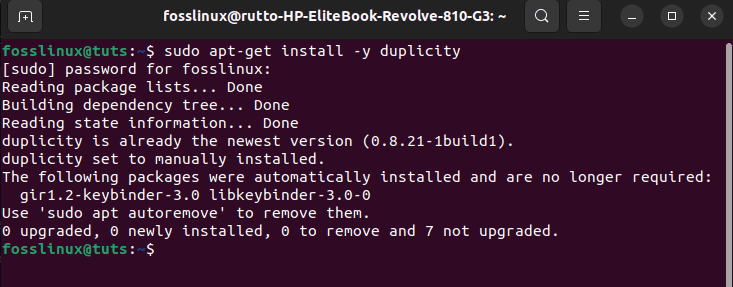 install duplicity