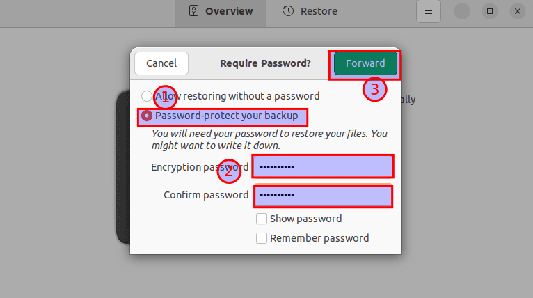 password protect