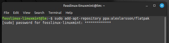 Adding the Flatpak repository