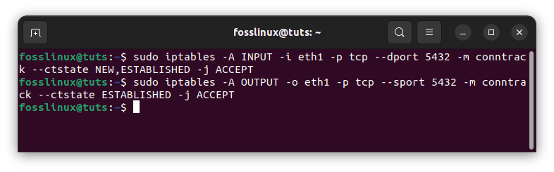 allow postgresql to use a specific network interface