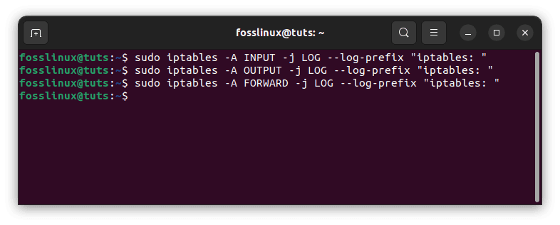 allow iptables to write network traffic