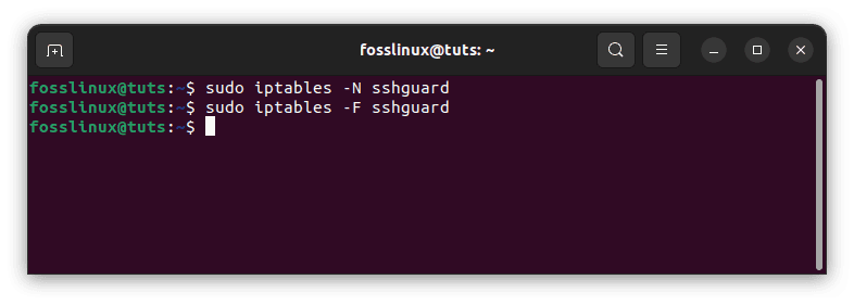 determine chain for ssh traffic