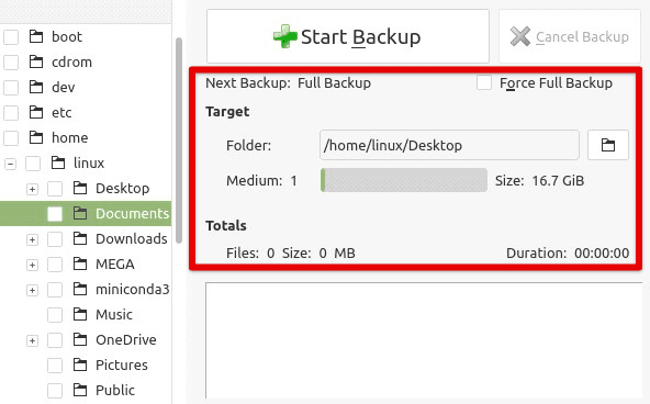 Full backups